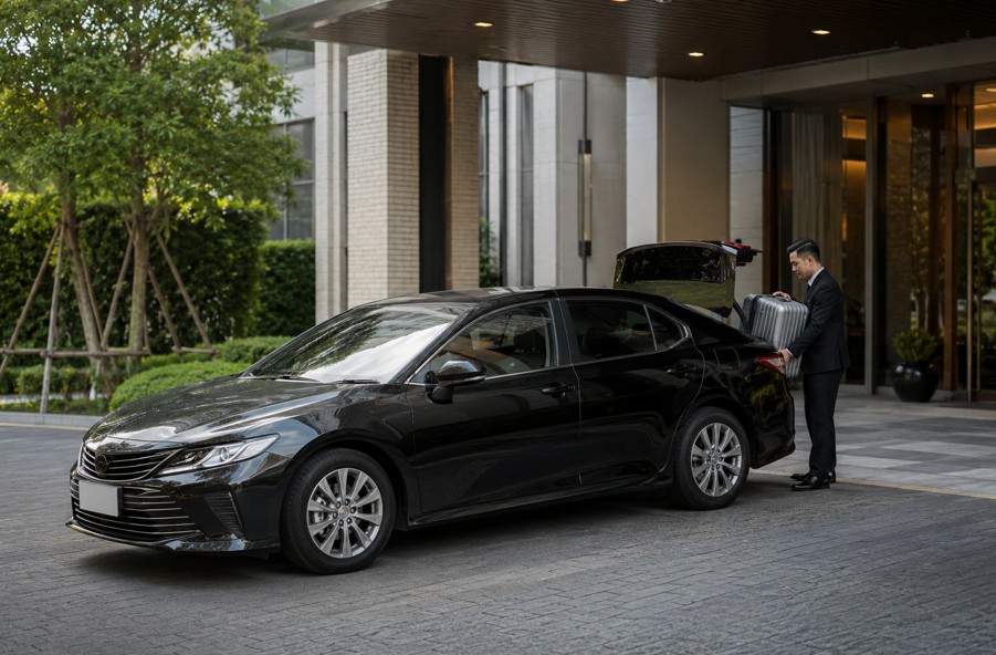 Siam Ride sedan for private airport transfer in Thailand